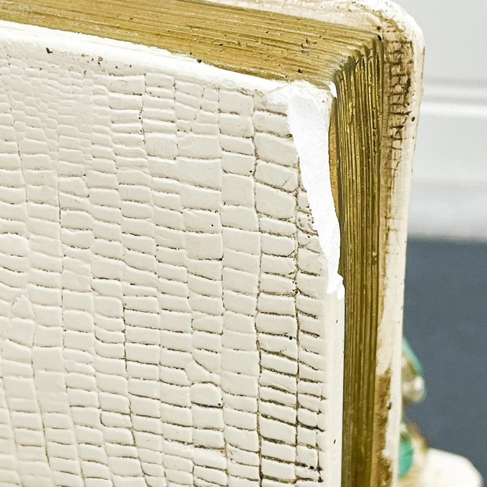 Vintage Chalkware Bookends - Art Deco Book Shelf Decor